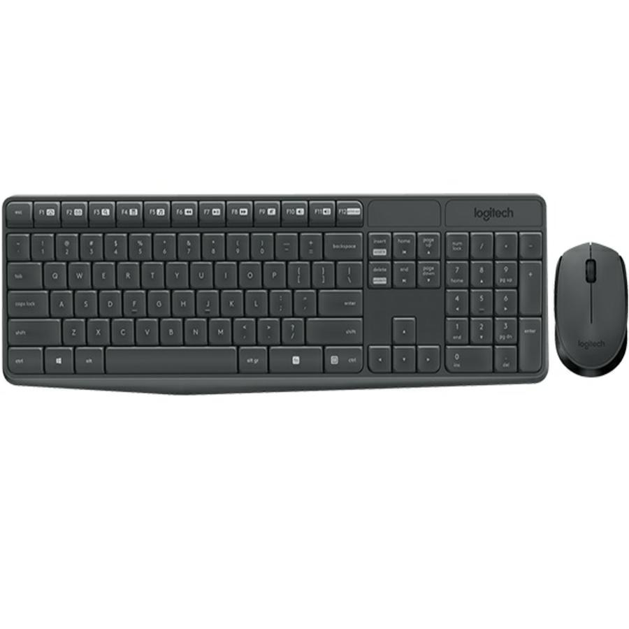 TECLADO/MOUSE LOGITECH MK235 GRIS INALAMBRICO USB PARA PC ALCANCE HASTA 10 MTS KB-597 - LOGITECH