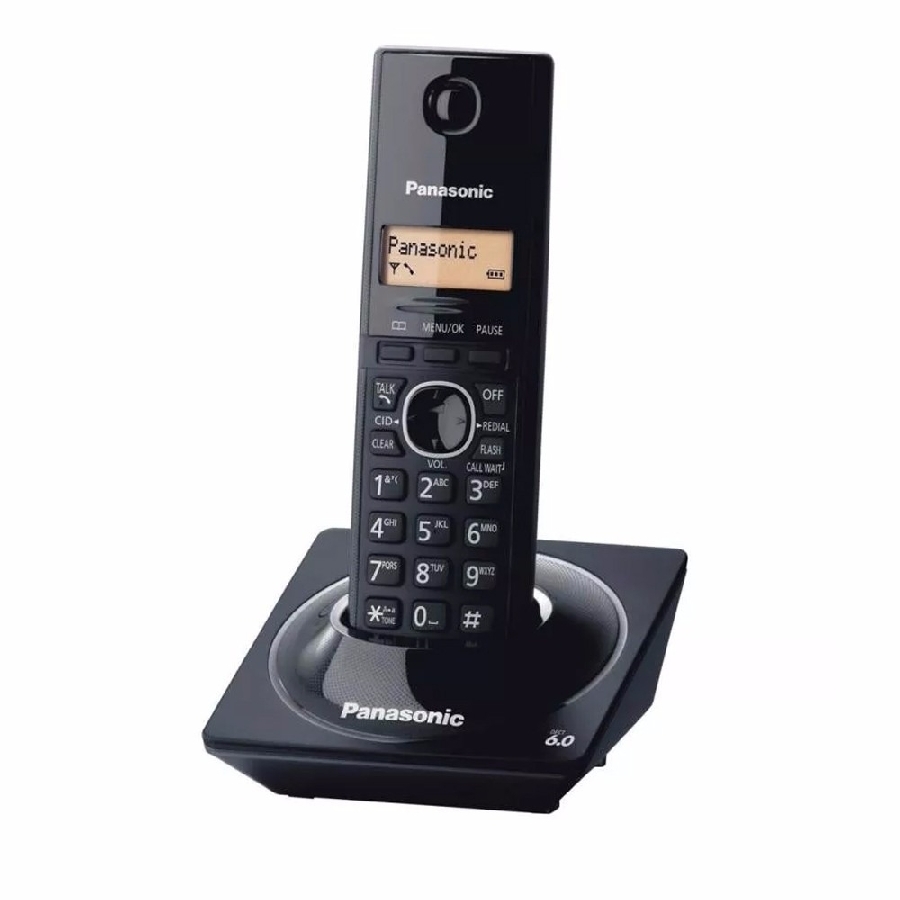 TELEFONO PANASONIC KX-TG1711MEB INALAMBRICO PANTALLA LCD 1.4 EN COLOR AMBAR 50 NUMEROS IDENTIFICADOR DE LLAMADAS 50 NUMEROS EN DIRECTORIO LOCALIZADOR DE AURICULAR NEGRO TEL-7 - PANASONIC