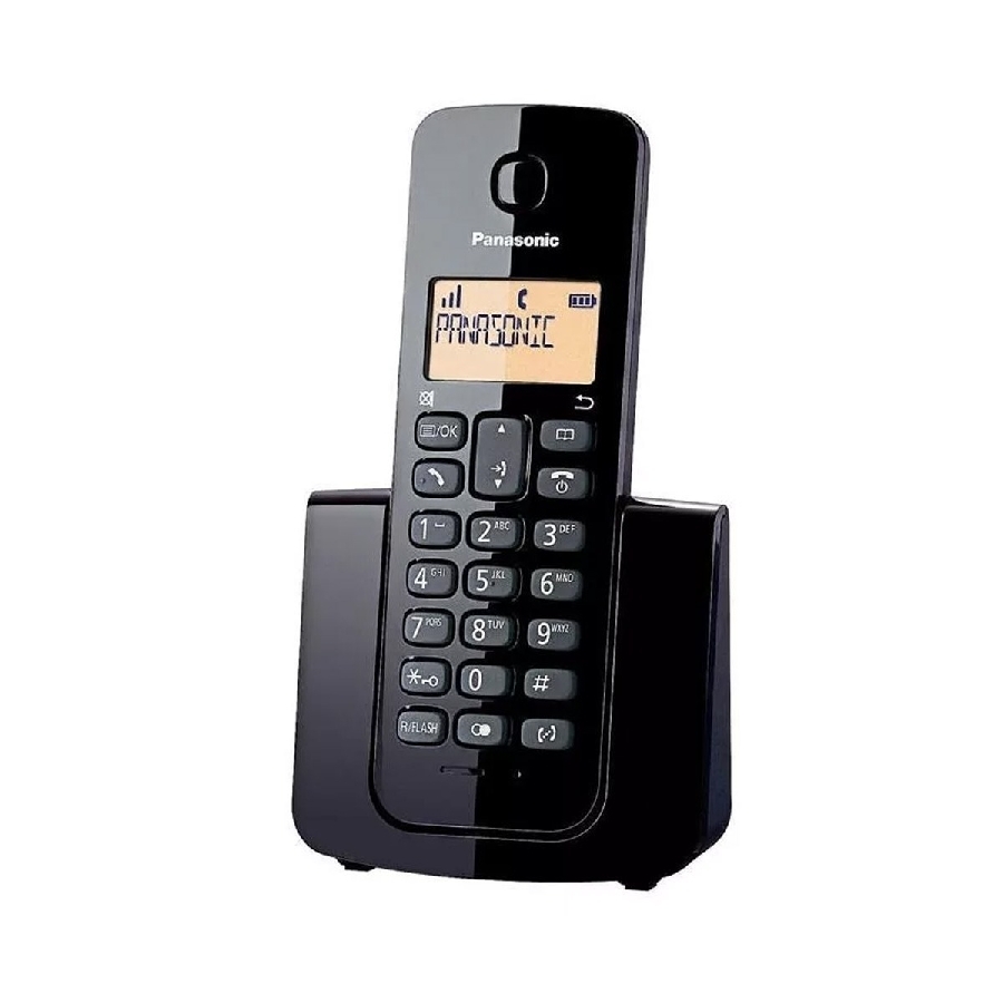 TELEFONO PANASONIC KX-TGB110MEB INALAMBRICO BASICO 20 NUMEROS IDENTIFICADOR DE LLAMADAS, 50 NUMEROS DIRECTORIO LOCALIZADOR DE AURICULAR NEGRO TEL-134 - PANASONIC