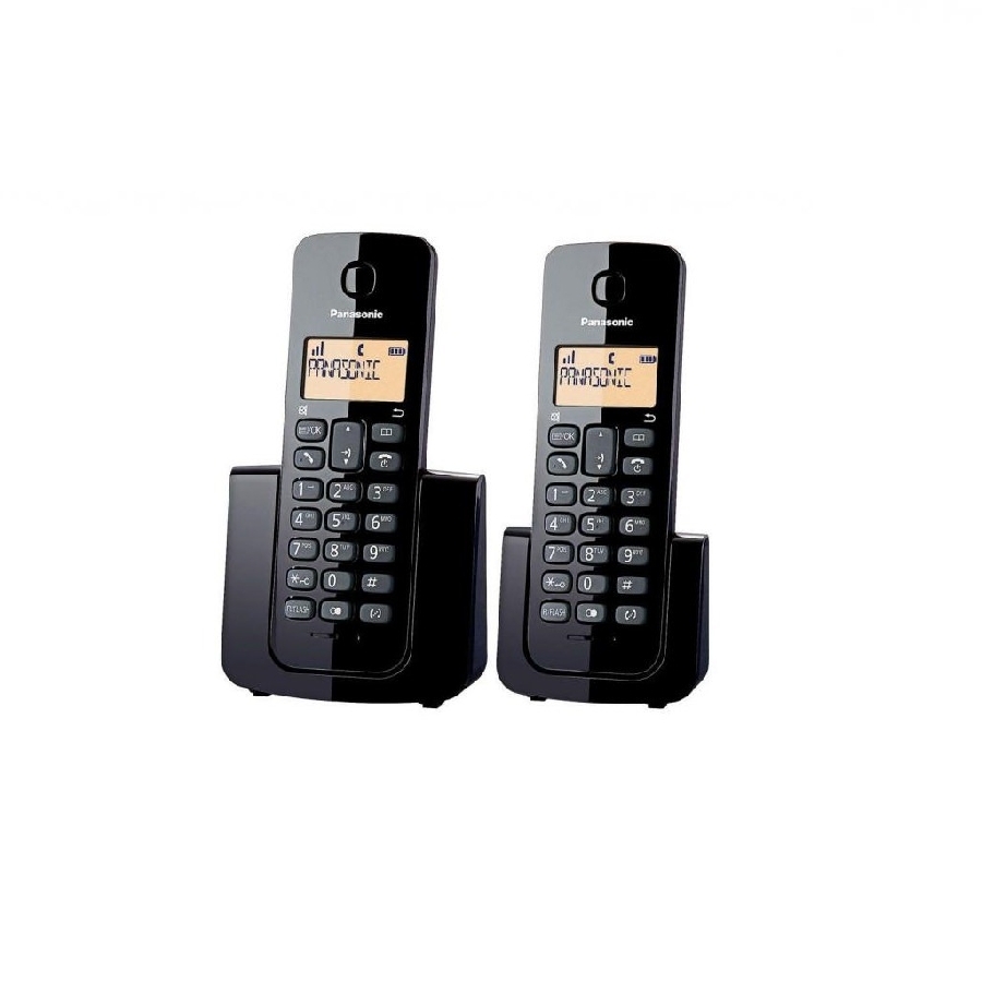 TELEFONO PANASONIC KX-TGB112MEB INALAMBRICO BASICO BASE HANDSET 20 NUMEROS IDENTIFICADOR DE LLAMADAS, 50 NUMEROS DIRECTORIO LOCALIZADOR DE AURICULAR NEGRO TEL-190 - PANASONIC