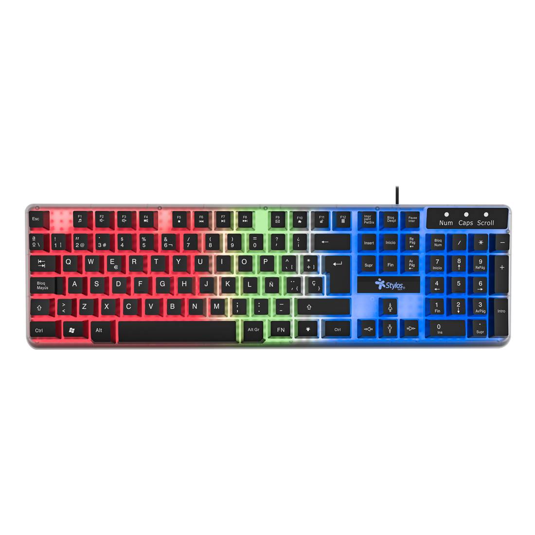 Teclado ALAMBRICO PTEC6 Negro. STTEALLED1T. TECSTY080 - Stylos