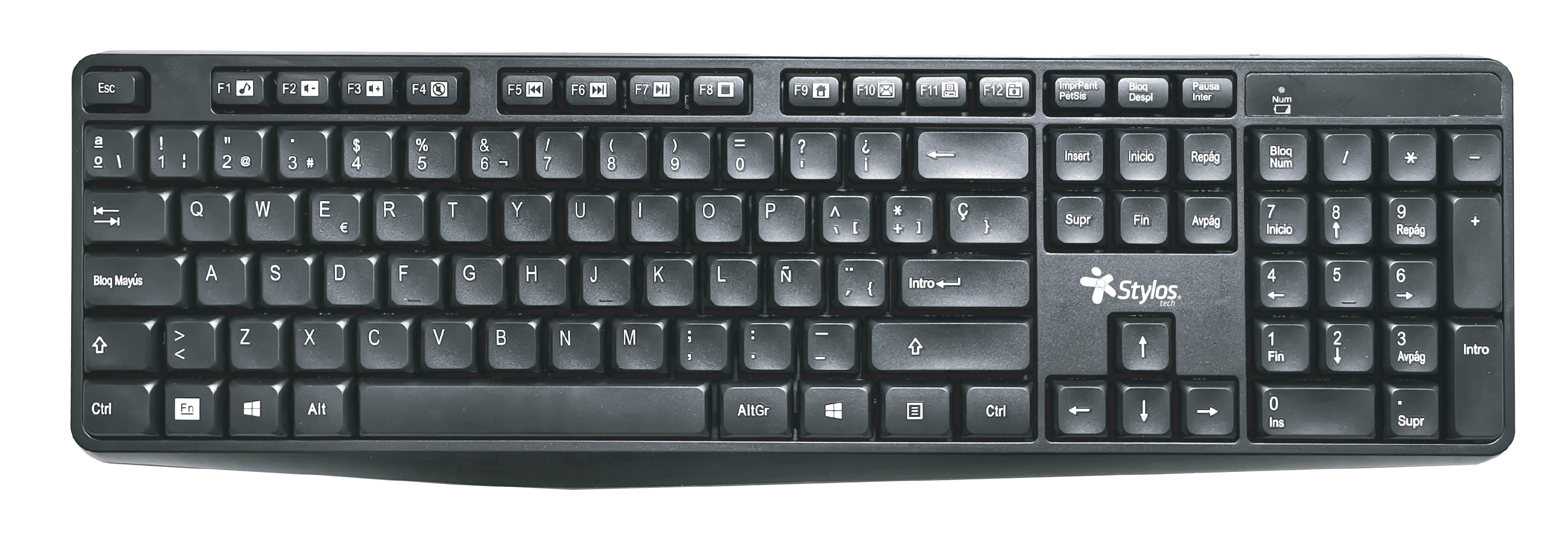 Teclado Inalambrico Stylos. STPTEC4B TECSTY060 - Stylos