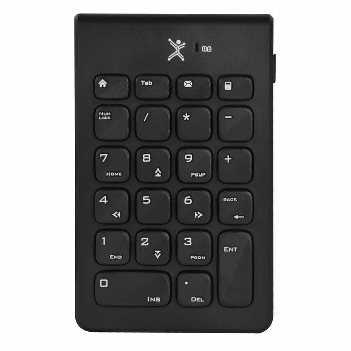 Teclado Numérico Inalámbrico NUMBRA PC-201106, diseño portátil, ligero y delgado es el complemento ideal para tu laptop, teclado 1.5 Vcc 40mA (1 batería AA TECMST1120 - PERFECT CHOICE