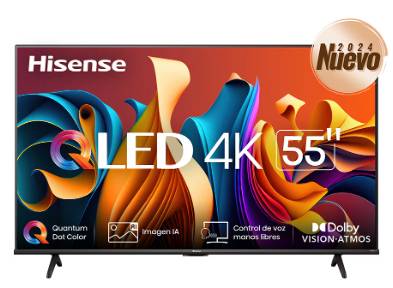Televisor Hisense 55QD6N, 55 pulgadas, QLED, 3840 x 2160 Pixeles, QLED GOOGLE SMART TV PANHSE1650 - Hisense