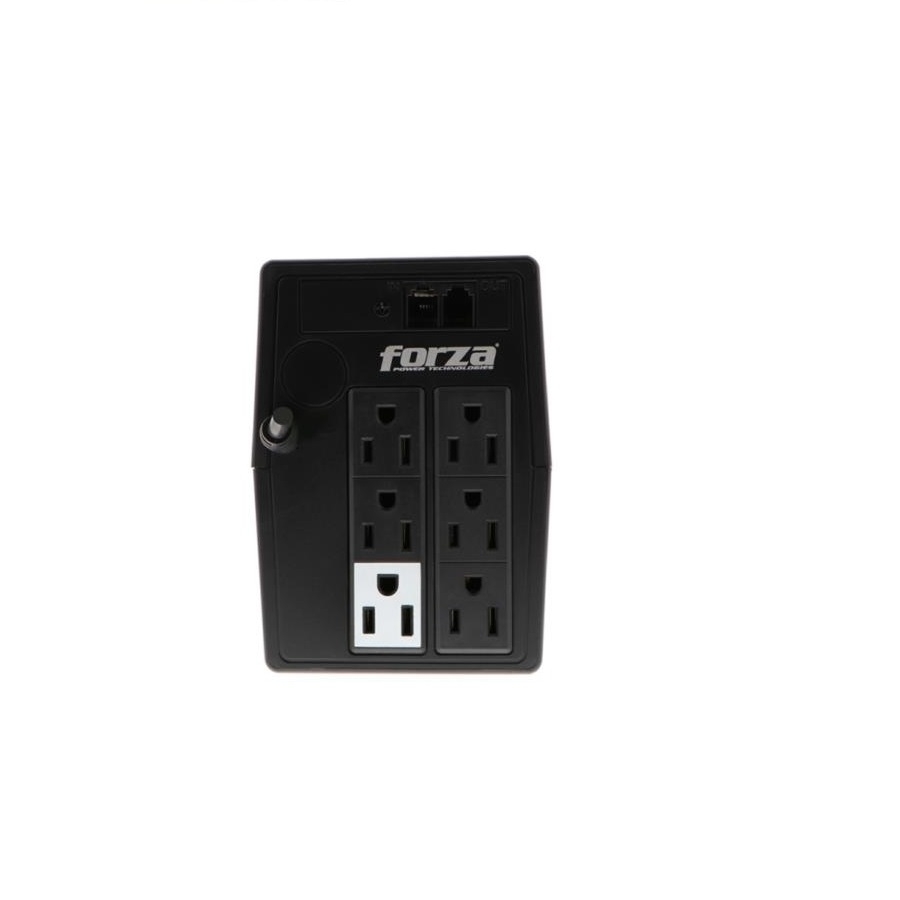 UPS INTERACTIVO FORZA NT-751 750VA/375W 6 SLDS RJ11 TORRE COMP-120V FR-2107 - FORZA