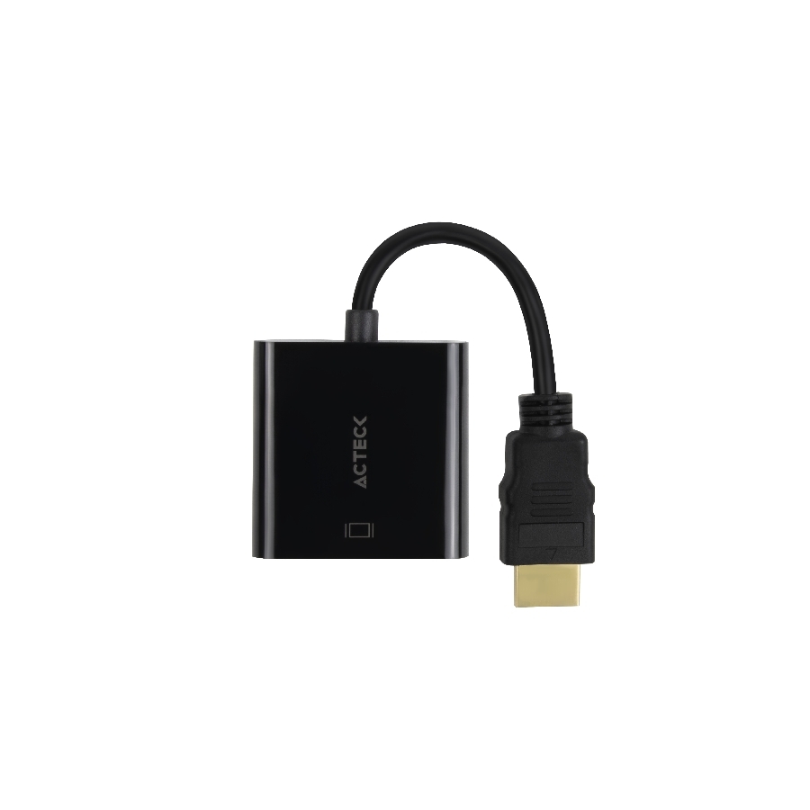 ADAPTADOR ACTECK SHIFT PLUS AV400 / HDMI A VGA / 20 CM / 4K / NEGRO / AC-934756 AC-10939 - ACTECK