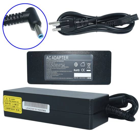 Cargador / Adaptador para Laptop AC-HP-AZUL GENERICO de 90W 19.5V 4.62A (4.5*3.0) para HP Punta Azul - GENERICO