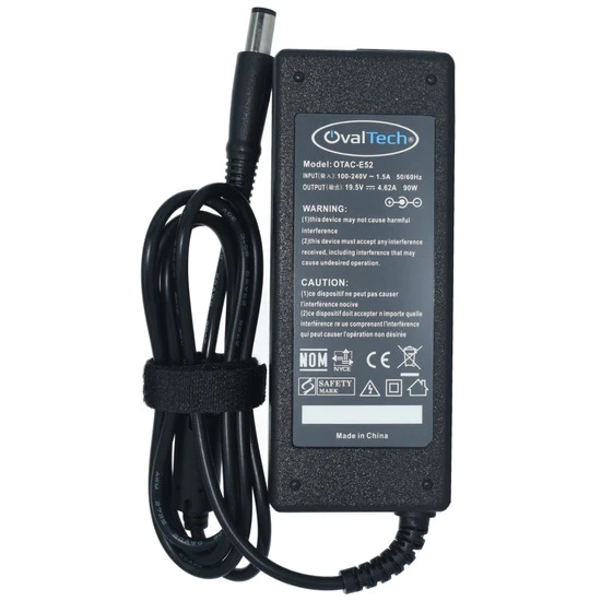 Cargador / Adaptador para Laptop OTAC-E52 OVALTECH de 90W 19.5V 4.62A (7.4*5.0) Pin Central - OVALTECH