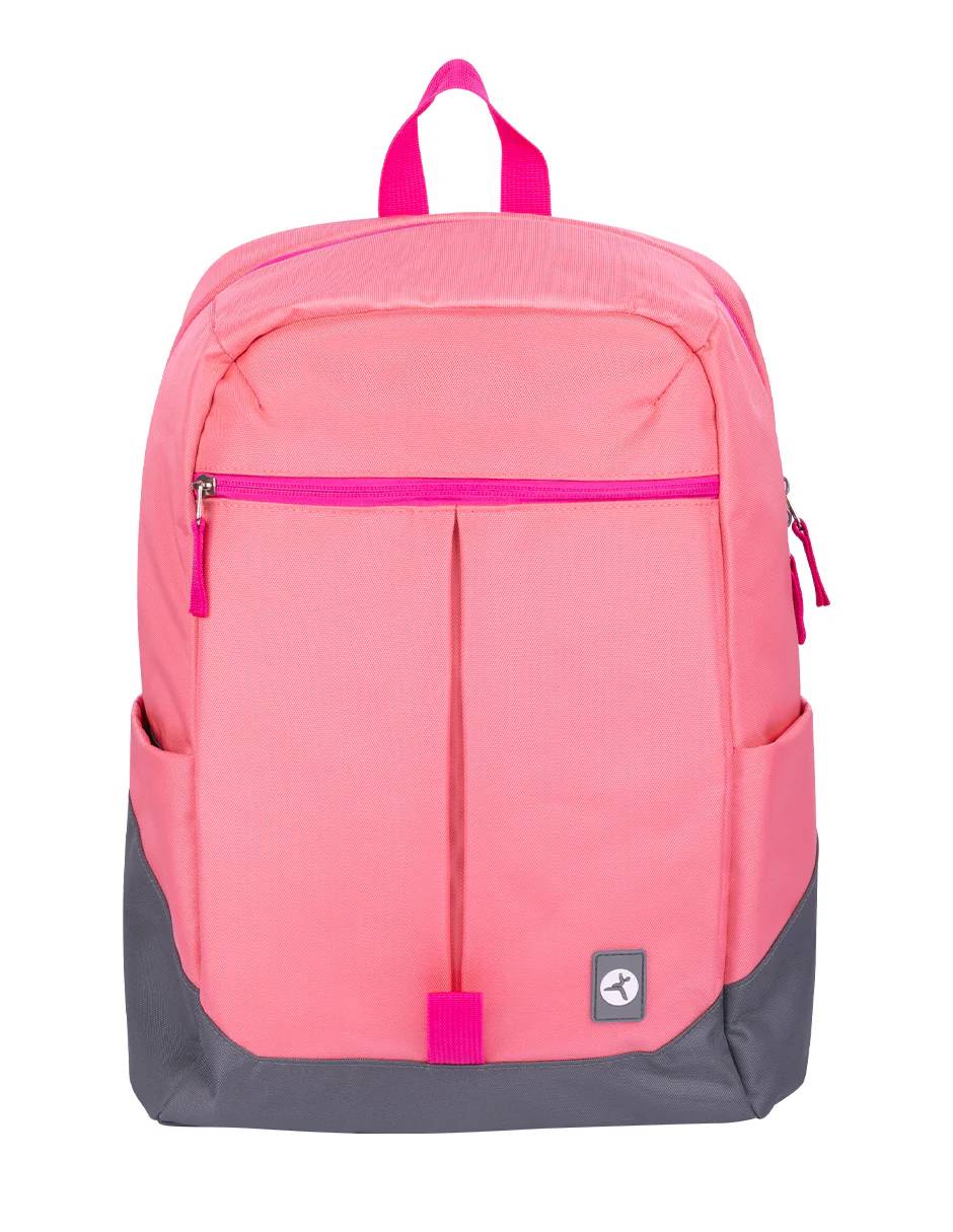 Backpack RAINBOW TZLBP26-R  TECHZONE COLORS 16, color Rosa, 100% Poliester GARANTIA LIMITADA DE POR VIDA. MALTCH430 - TECHZONE