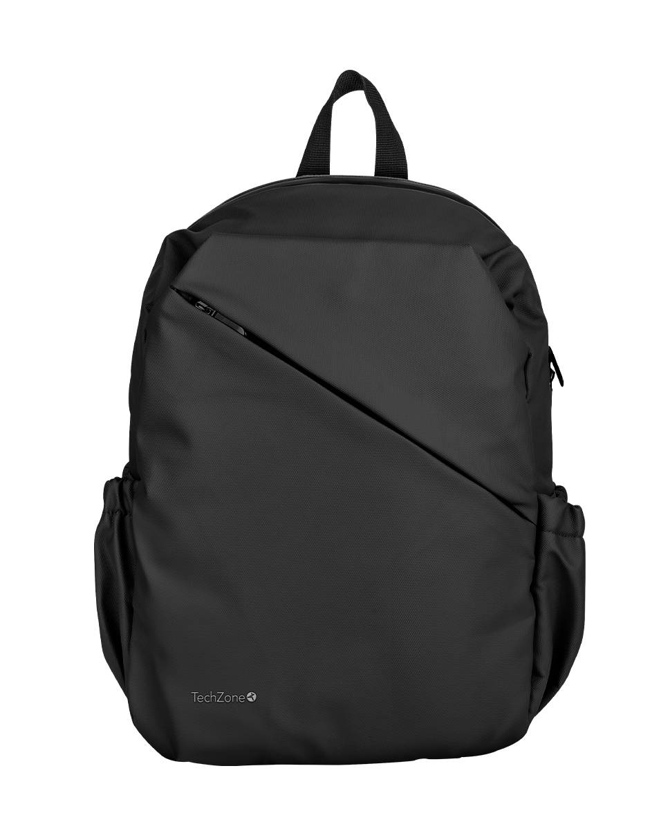 Backpack STYLE TZLBP29-N TECHZONE 16, resistente a salpicaduras 100% Poliéster  Color  Negro, GARANTIA LIMITADA DE POR VIDA. MALTCH380 - TECHZONE