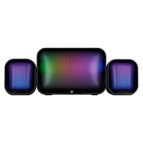 BOCINAS VORAGO  START THE GAME SPK-255 2.1 USB/3.5MM 3W*2 + 10W SUBWOOFER RGB - VORAGO