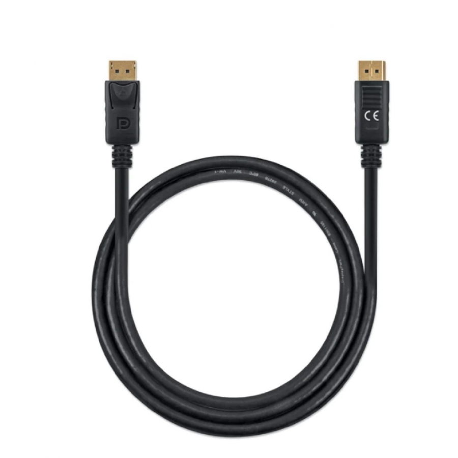 CABLE DISPLAYPORT,MANHATTAN,355568, V1.4 M-M, 1.0M NEGRO 8K60HZ CB-2355 - MANHATTAN