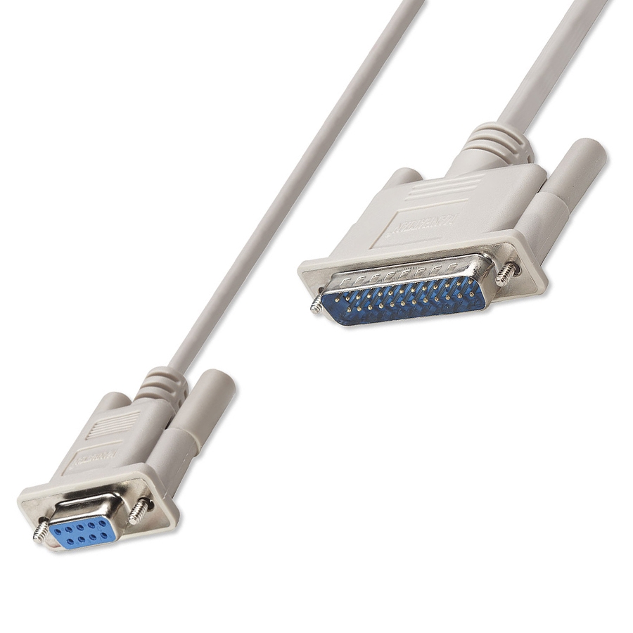 CABLE NULL,MANHATTAN,314770, MODEM DB9H-DB25M 1.8M, MOL CB-227 - MANHATTAN