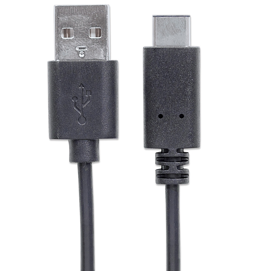 CABLE USB,MANHATTAN,353298,-C V2.0, C-A 1.0M NEGRO 480MBPS CB-955 - MANHATTAN