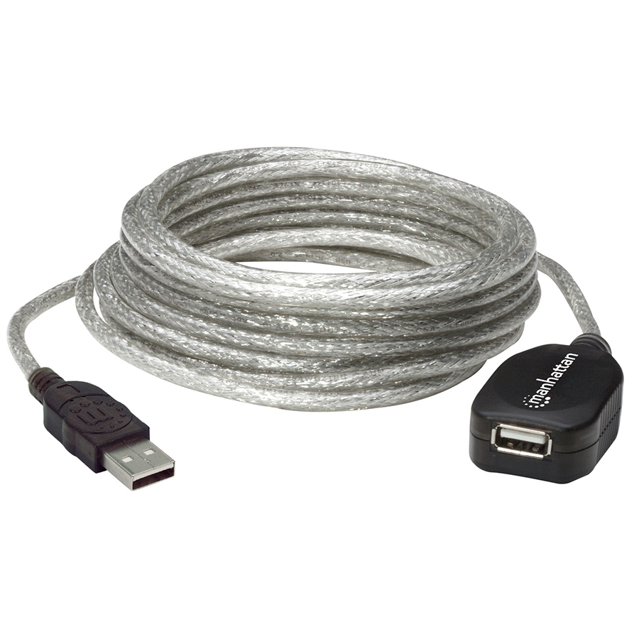 CABLE USB,MANHATTAN,519779, V2.0 EXT. ACTIVA 4.9M CB-257 - MANHATTAN