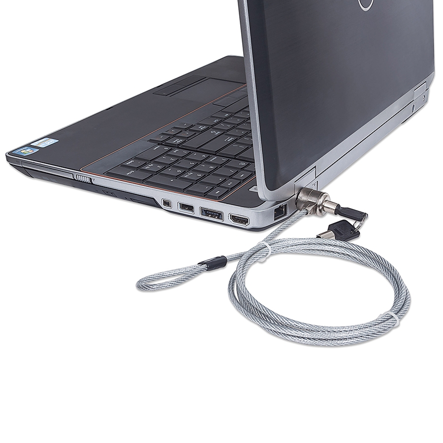 CANDADO LAPTOP,MANHATTAN,440271, LLAVE 1.4M, GRIS AC-4889 - MANHATTAN