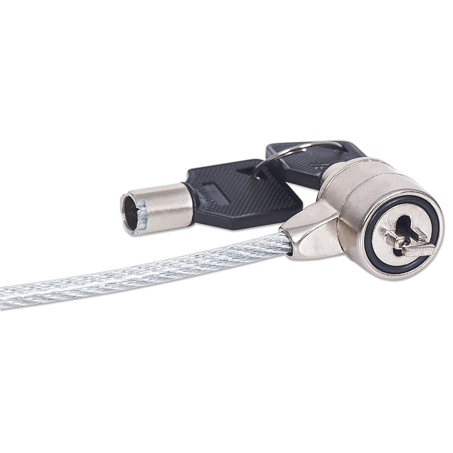 CANDADO LAPTOP,MANHATTAN,440271, LLAVE 1.4M, GRIS AC-4889 - MANHATTAN