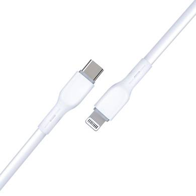 CABLE USB V3.0 TIPO C – LIGHTNING, 1 METRO, BLANCO, BROBOTIX  6006818 - BROBOTIX