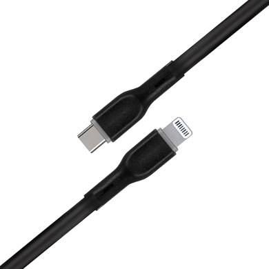CABLE USB V3.0 TIPO C – LIGHTNING, 1 METRO, NEGRO, BROBOTIX 6006832 - BROBOTIX