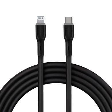 CABLE USB V3.0 TIPO C – LIGHTNING, 1 METRO, NEGRO, BROBOTIX 6006832 - BROBOTIX