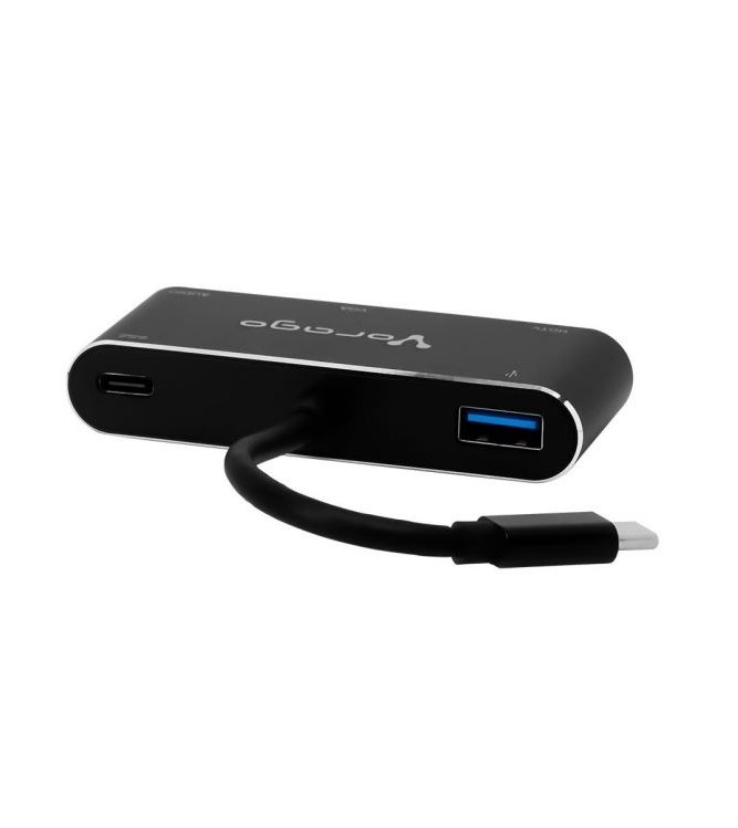 Convertidor Vorago 5 en 1 ADP-350 Usb tipo C a HDMI, VGA, Usb 3.0, Jack 3.5MM, PD - VORAGO