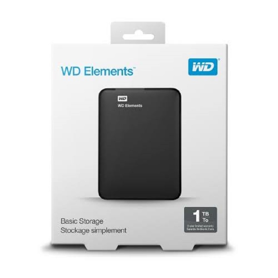 DISCO DURO EXTERNO WD ELEMENTS 1TB 2.5 PORTATIL USB3.0 NEGRO WINDOWS WDBUZG0010BBK-WESN HD-1328 - WD - WESTERN DIGITAL
