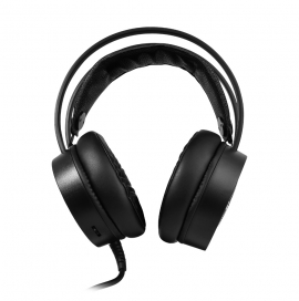 Diadema Gamer VORAGO START THE GAME HS-502 2×3.5mm + 1usb, RGB, 50mm, Negro, Incluye Adaptador 3.5mm - VORAGO