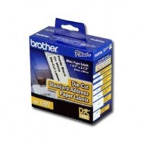 Etiqueta blanca de papel Brother DK1201, 400 etiquetas de 29 mm de ancho x 90.3 mm de largo. Impresión en negro. QL800 / QL810W / QL1110NWB. CARBRT1050 - BROTHER