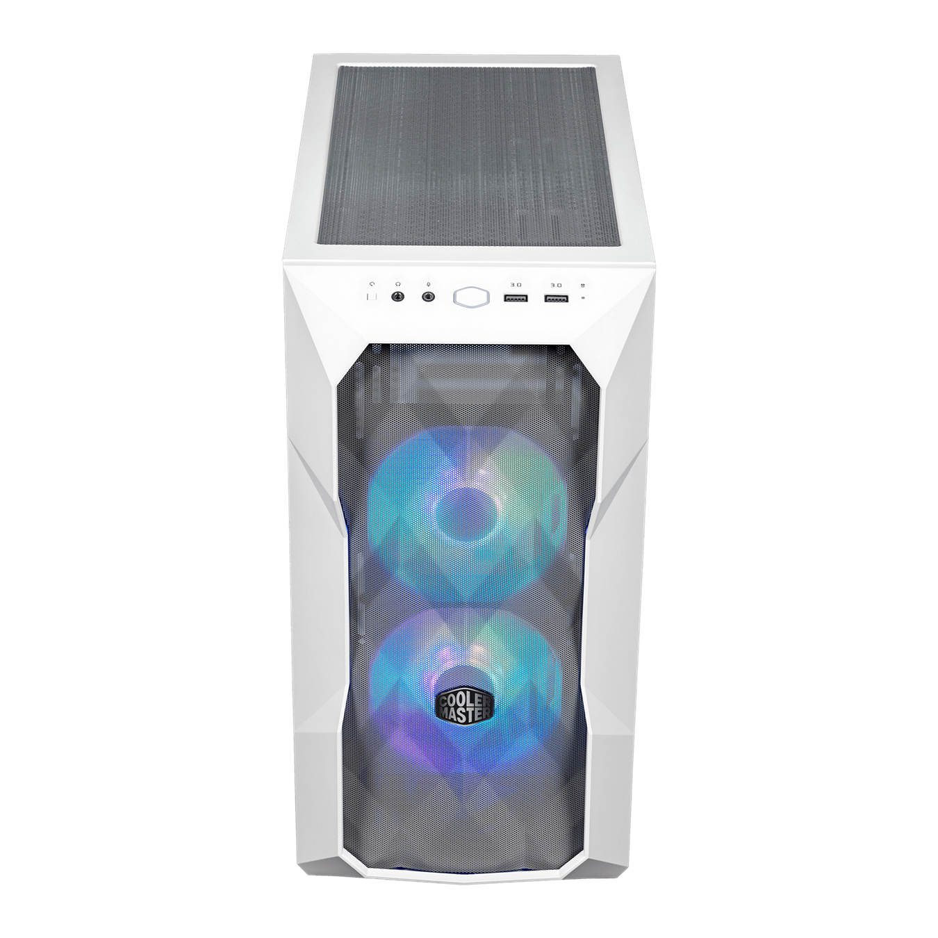 Gabinete COOLER MASTER  TD300-WGNN-S00 Mesh Mini Tower con Ventana ARGB, tarjetas madre soportadas Micro-ITX, Mini-ITX - COOLER MASTER