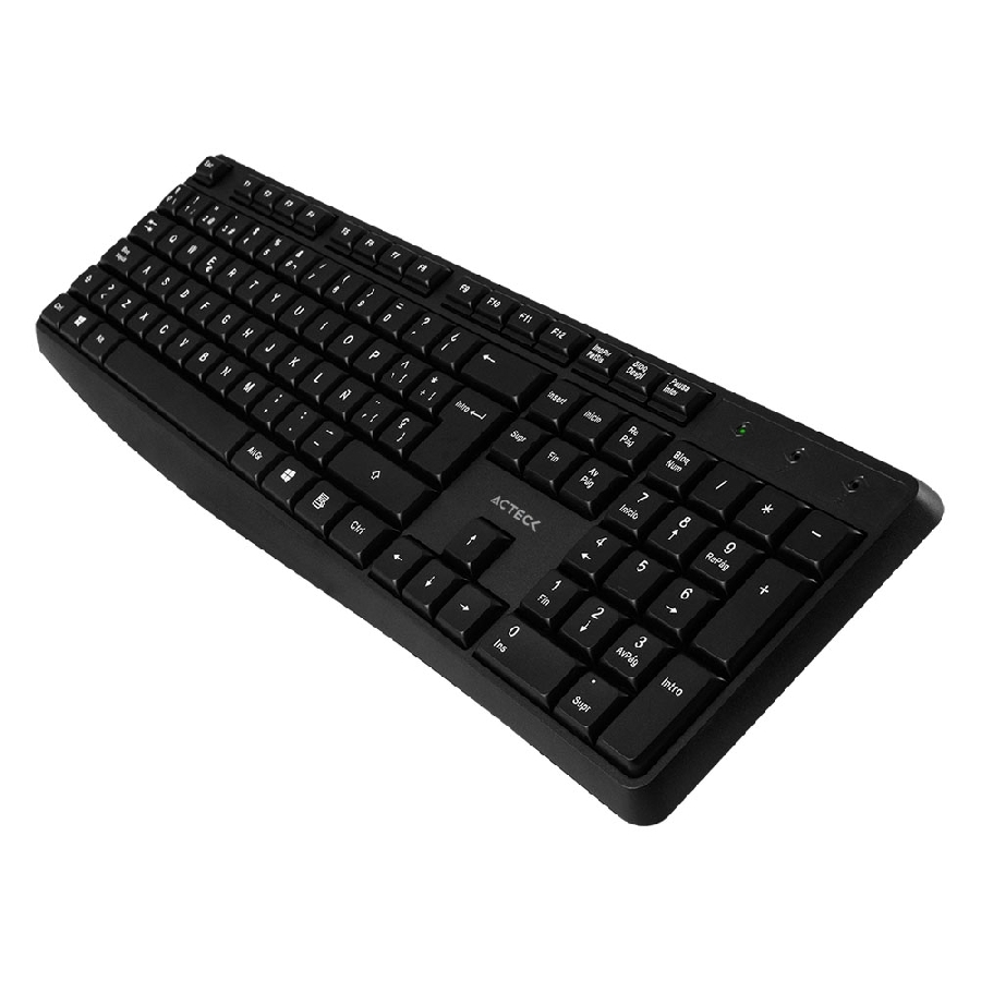 KIT ACTECK CREATOR MK440 / TECLADO Y MOUSE / INALAMBRICO / RECEPTOR USB / 105 TECLAS / OPTICO / 1000 DPI / NEGRO / AC-931755 KB-834 - ACTECK