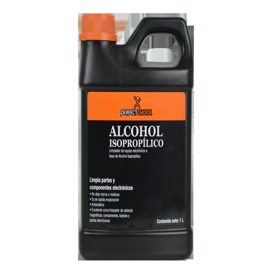 LIMPIADOR ALCOHOL ISOPROPILICO ANTIESTATICO PARA EQUIPOS ELECTRONICOS PERFECT CHOICE 1 LITRO CN-2956 - PERFECT CHOICE