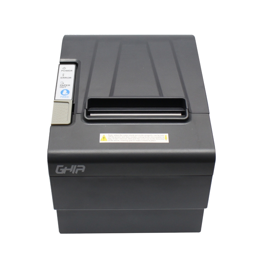 MINIPRINTER TERMICA GHIA GTP801 / 80 MM / USB, ETHERNET, RJ11 / AUTOCORTADOR / 250MMS / NEGRA PR-2033 - GHIA