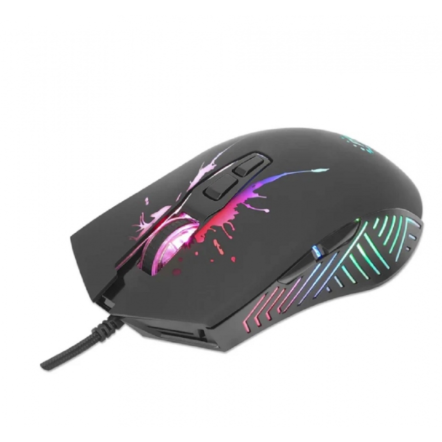 MOUSE OPTICO GAMING, MANHATTAN, 190220, 7 BOTONES, 7200 DPI, LED RGB, NEGRO MS-1594 - MANHATTAN