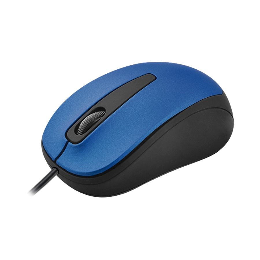 MOUSE OPTICO QUARONI ALAMBRICO COLOR AZUL 1200 DPI MS-1429 - QUARONI