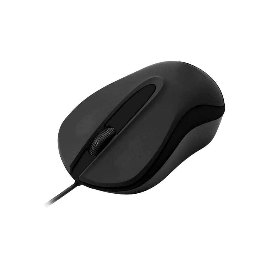 MOUSE OPTICO QUARONI ALAMBRICO COLOR NEGRO 1200 DPI MS-1434 - QUARONI