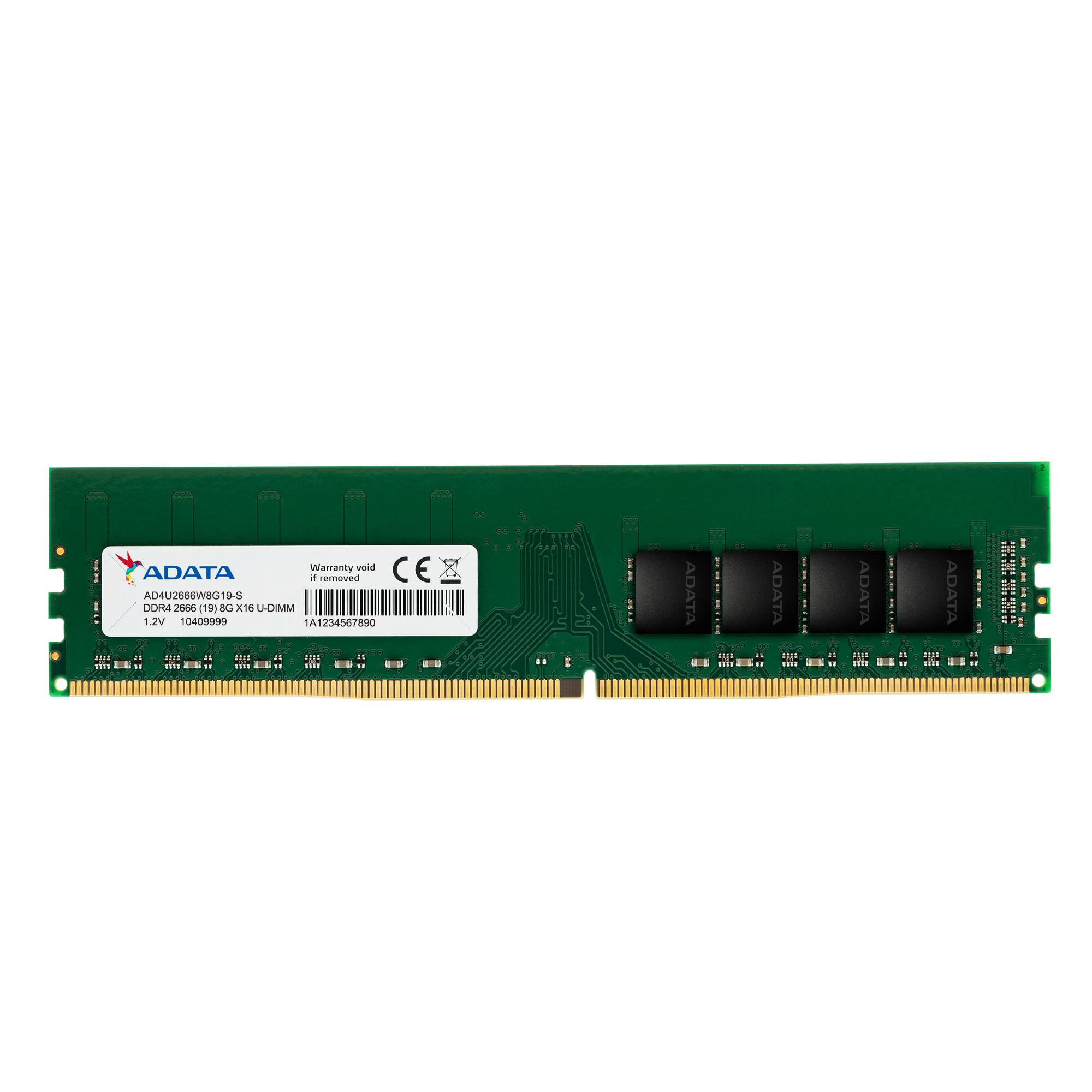 Memoria RAM ADATA PREMIER, 8 GB, DDR4, 2666 MHz, UDIMM, PC de Escritorio - ADATA