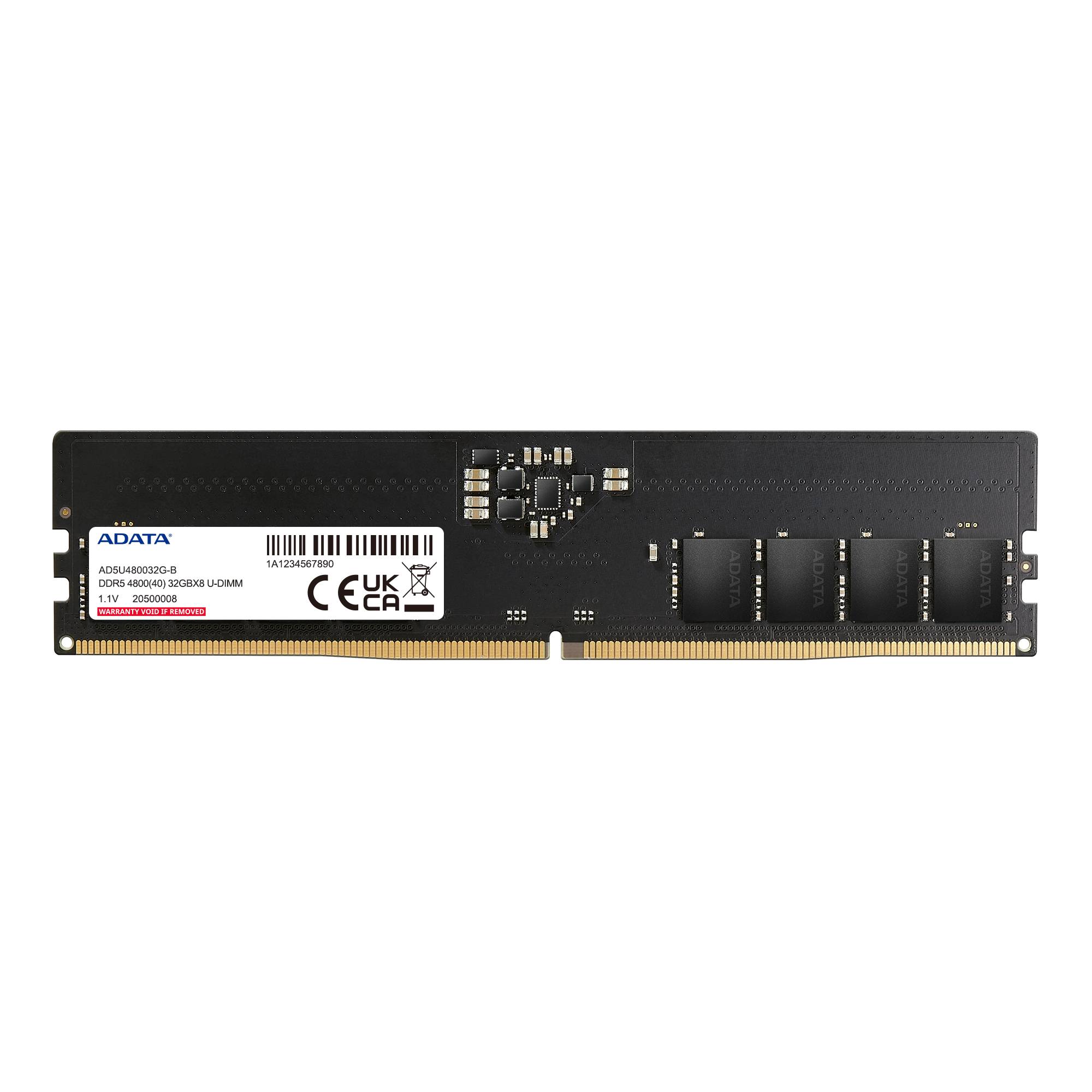 Memoria RAM ADATA, DDR5 32GB UDIMM 4800MHz. AD5U480032G-S - ADATA