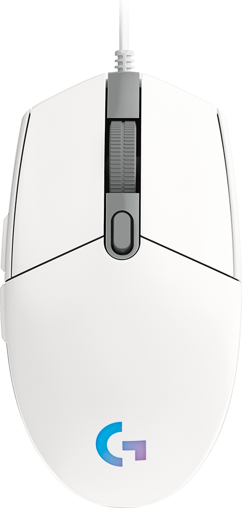 Mouse LOGITECH G203, USB, Juego, 200-8.000 dpi, Color blanco MOULOG2250 - LOGITECH
