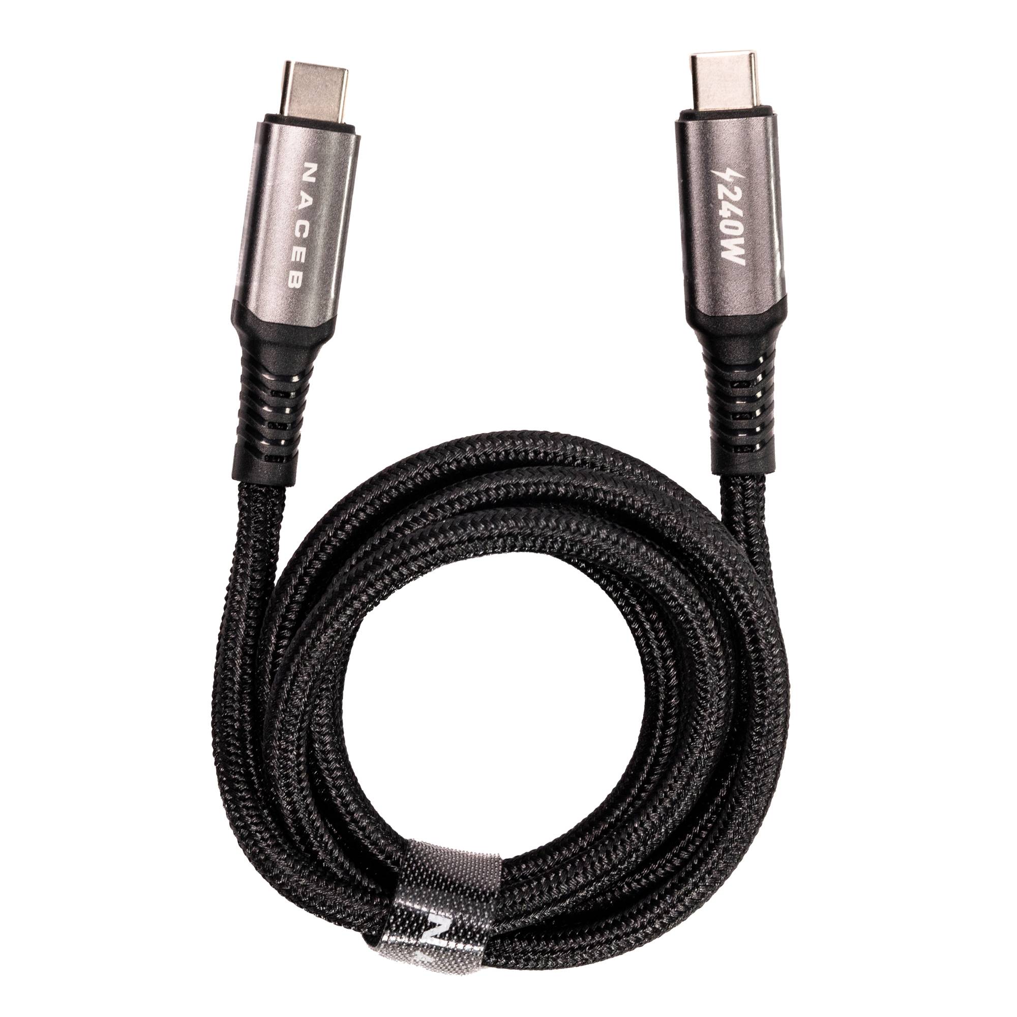 NACEB CABLE TIPO-C A C 240W 1M NA-0142 CABNCB510 - Naceb Technology