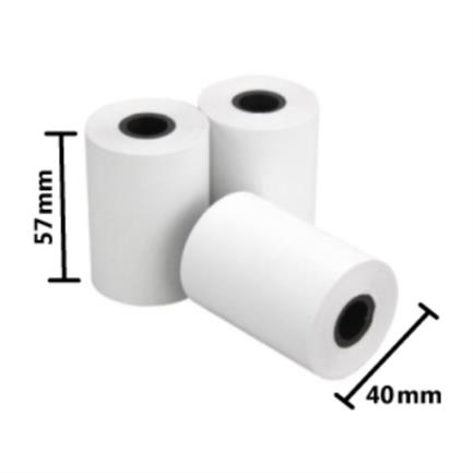 Rollo de Papel Nextep Térmico NE-528 57×40 mm c/10 piezas gramage 55 y largo 14m+5% impresión color negro ACCNEX390 - Nextep