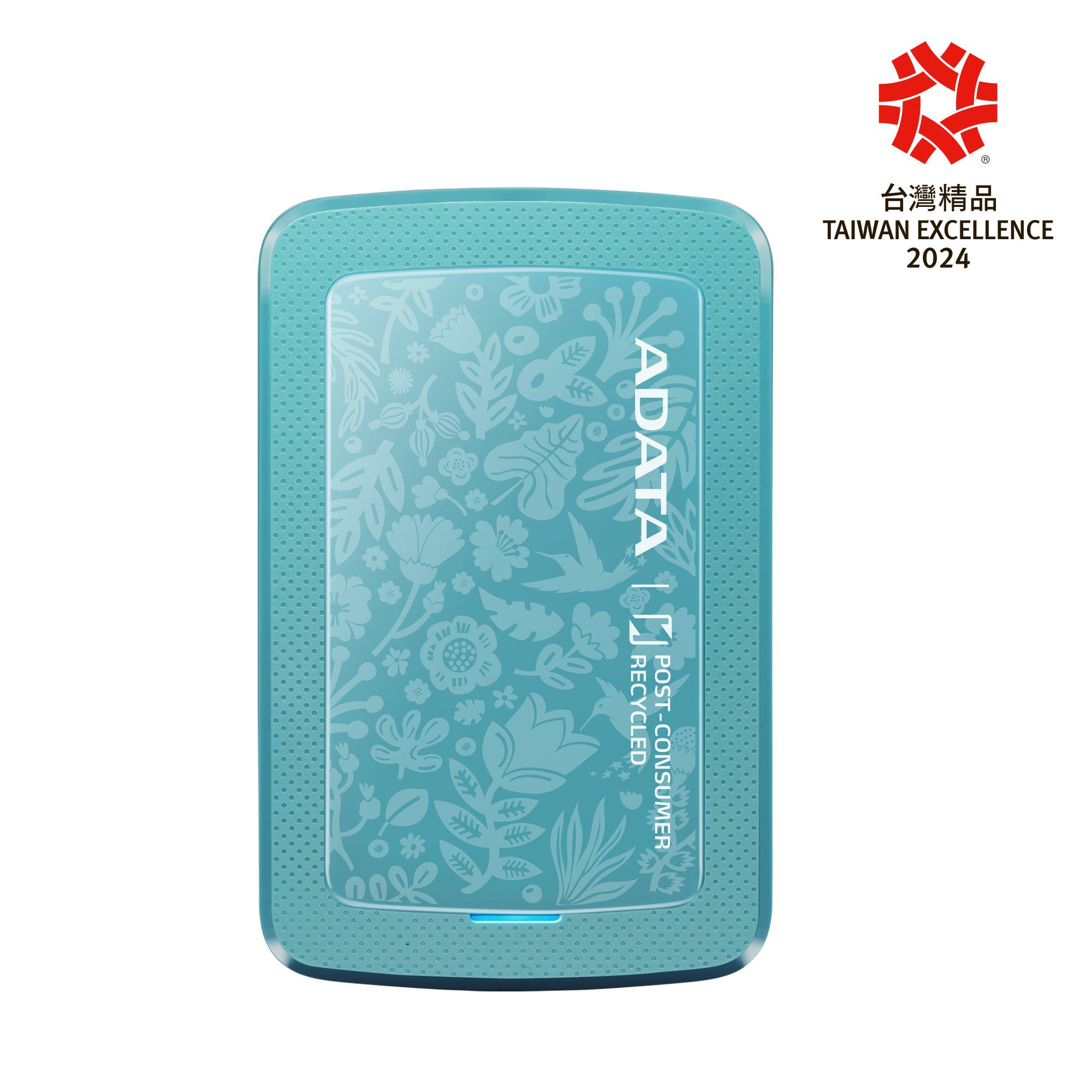 Disco Duro Externo ADATA AHC300ECO, 2TB, USB 3.2 Gen1 (compatible con las versiones anteriores USB 2.0), 2.5 pulgadas, Material ecológico. VERDE AHC300E-2T - ADATA