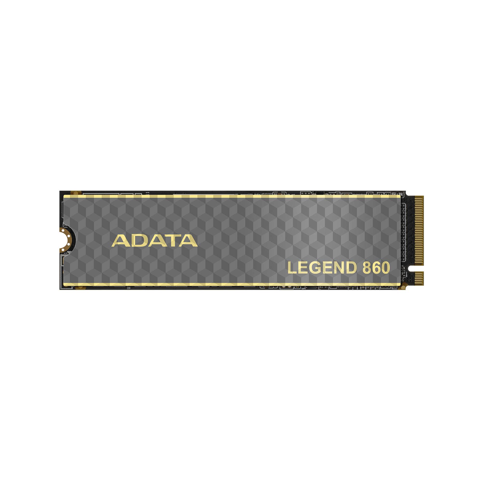 Unidad de Estado Sólido ADATA LEGEND 860 1TB PCIe Gen4x4 M.2 2280, Con disipador de aluminio. SLEG-860-1000GCS - ADATA