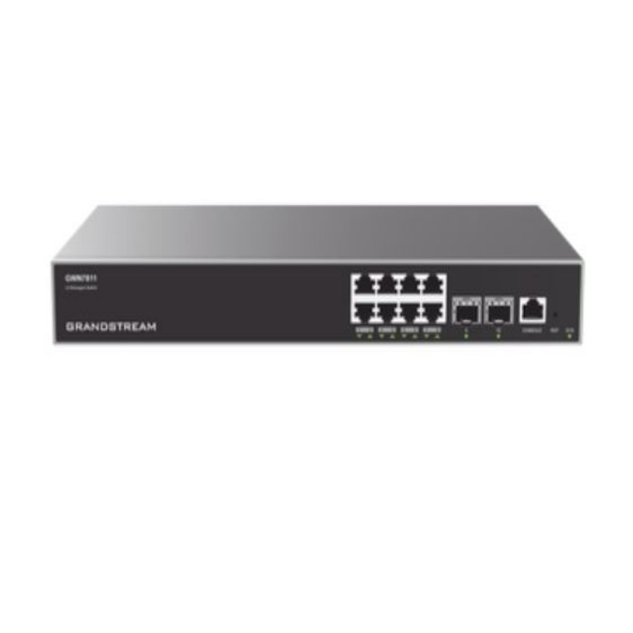SWITCH GRANDSTREAM GWN7702P/ SWITCH POE 16 PUERTOS GIGABIT NO ADMINISTRABLE / 8 PUERTOS 10/100/1000 MBPS / 8 PUERTOS POE / HASTA 145W NIC-4729 - Grandstream