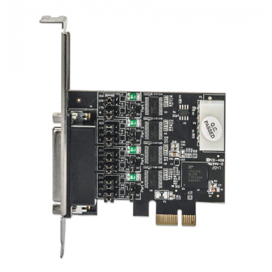 TARJETA PCI EXPRESS,MANHATTAN,153584,SERIAL 4 PUERTOS AC-9655 - MANHATTAN