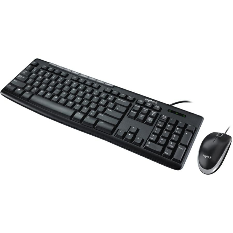 TECLADO/MOUSE LOGITECH MK200 NEGRO ALAMBRICOS MULTIMEDIA/OPTICO USB PC KB-357 - LOGITECH