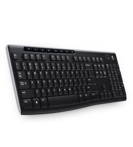 Teclado Inalámbrico LOGITECH K270, RF inalámbrico, Inalámbrico, PC/server, Negro TECLOG270 - LOGITECH