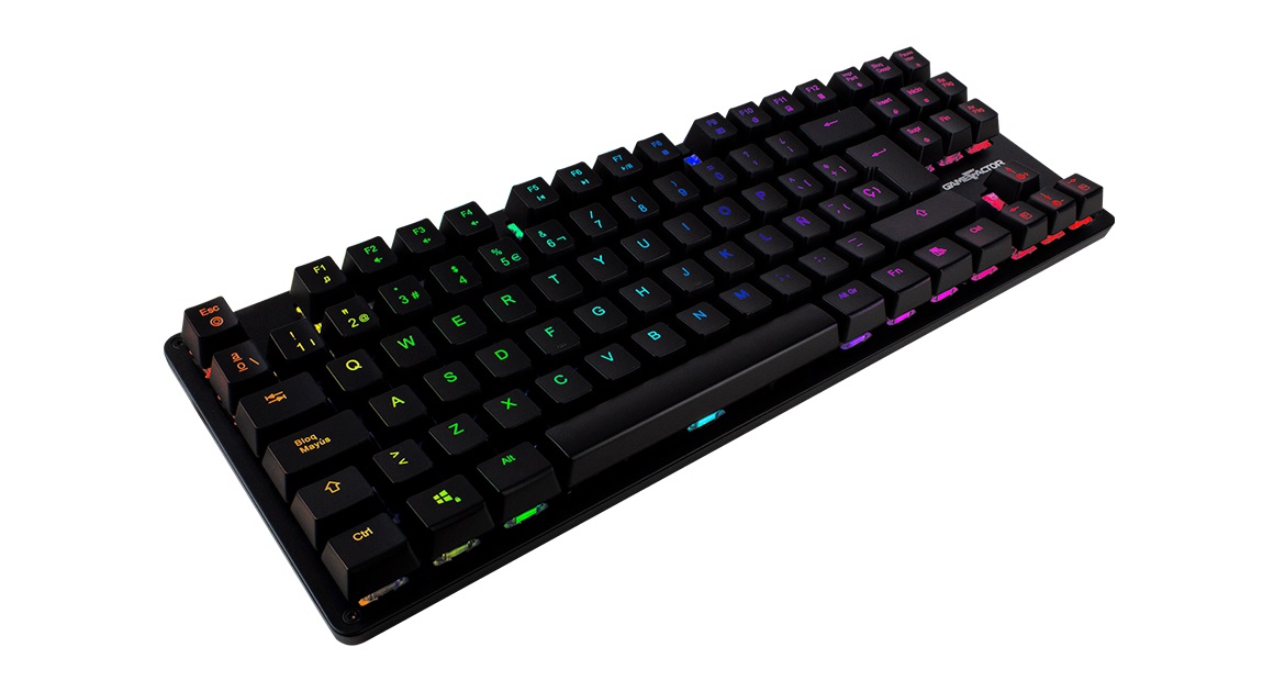 Teclado Mecánico GAME FACTOR KBG500-RD, Alámbrico, Español, Negro, RGB - GAME FACTOR