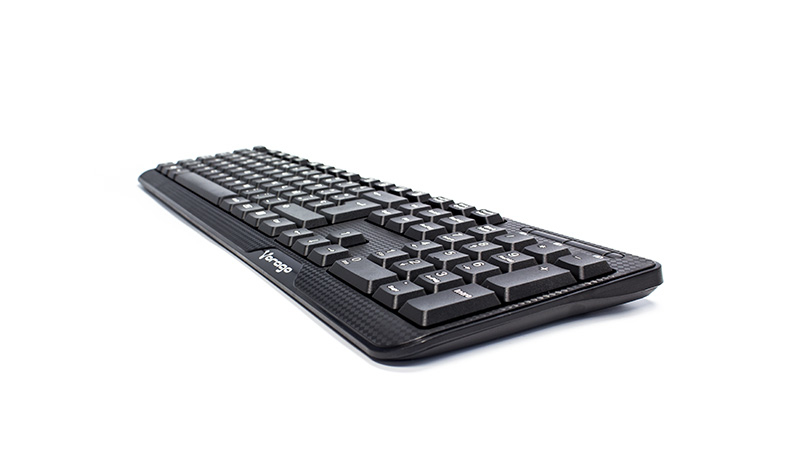 Teclado Alámbrico VORAGO, KB-102 USB, Alámbrico, Universal, teclas FN Multimedia, Negro. - VORAGO