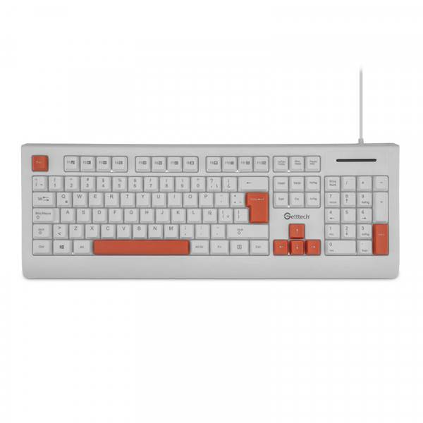 GETTTECH TECLADO BLANCO GGK-ESMWR-02-WH - GETTTECH