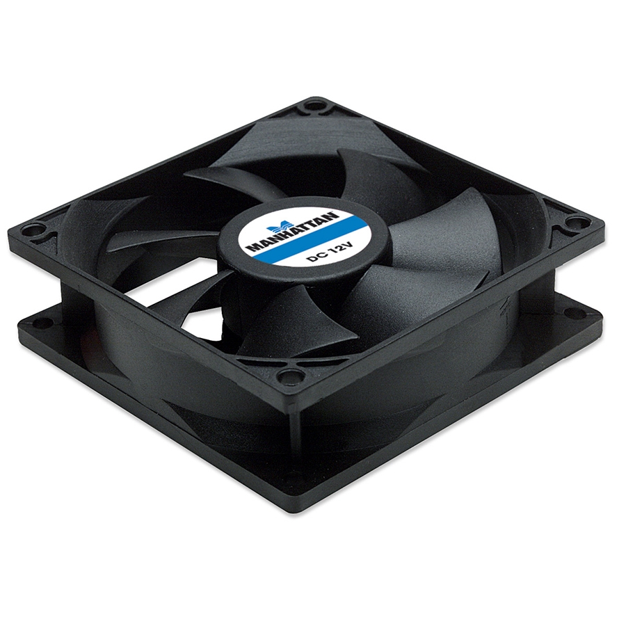 VENTILADOR,MANHATTAN,700955, 80X80X25, 3 PINES,GABINETE CPU CF-48 - MANHATTAN